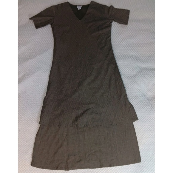 Timbuk 2 Lagenlook textured Layered Cotton artsy Hipster Dress Women's Size 8‎ - Picture 1 of 16
